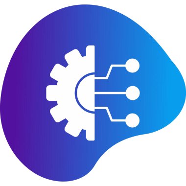 Technology flat icon, vector illustration 