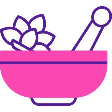 Havan ve tokmak simgeleri, web basit illüstrasyon