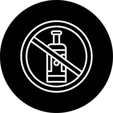 Alkol işareti simgesi çizimi yok