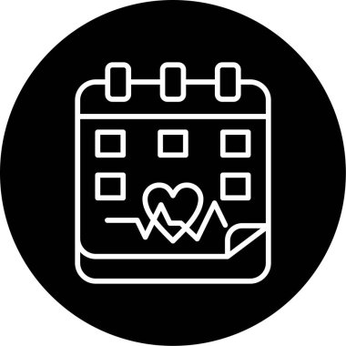 Takvim simgesi, vektör illüstrasyonu basit tasarım