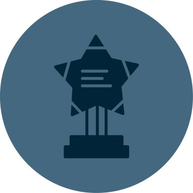 Kupa simgesi, vektör illüstrasyonu basit tasarım