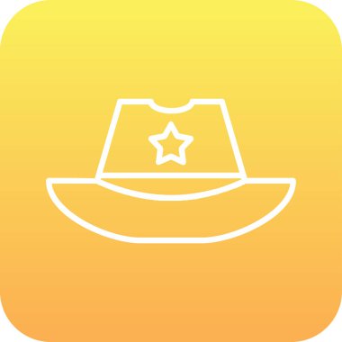 Şapka kutsal kişilerin resmi, basit vektör çizim 