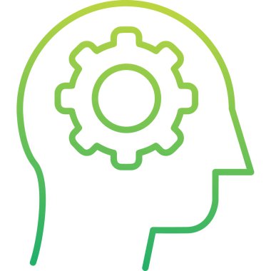 Eleştirel Düşünme Ağı simgesi, vektör illüstrasyonu