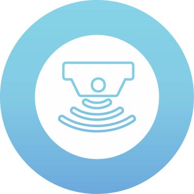 sensör simgesi, vektör illüstrasyonu basit tasarım