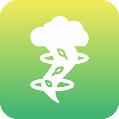 Tornado simgesi, vektör illüstrasyonu basit tasarım