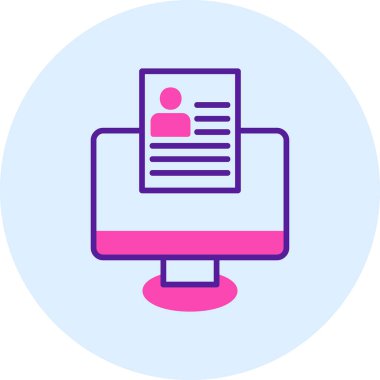 Çevrimiçi Web simgesi, vektör illüstrasyonu