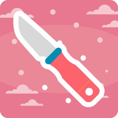 bıçak simgesi vektör illüstrasyonu