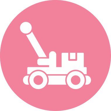 Modern tramvay simgesinin vektör çizimi             