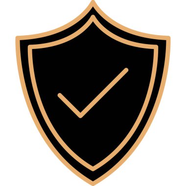 kalkan simgesi web basit illüstrasyon