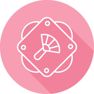 el fan simgesi, vektör illüstrasyonu   