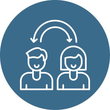 Empati web simgesi vektör çizimi