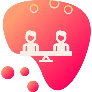 Modern Eşitlik simgesinin vektör illüstrasyonu                