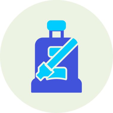 Araba koltuğu. Web simgesi basit illüstrasyon.