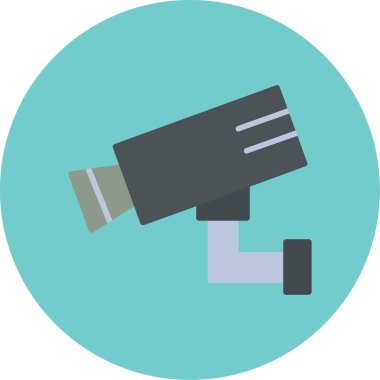 Bir CCTV kamerasının vektör simgesi, illüstrasyon  