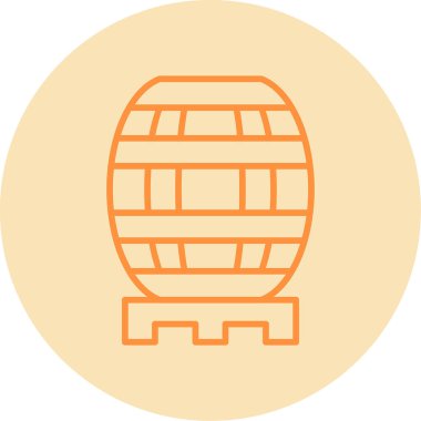 barrel icon, vector illustration simple design