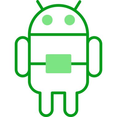 Android Web simgesi vektör çizimi 