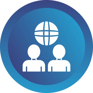 Küresel yönetimin vektör simgesi 