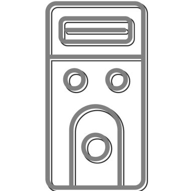 Dava web simgesi vektör illüstrasyonu