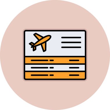 Seyahat ikonunun vektör illüstrasyonu. Ayrılışlar                   