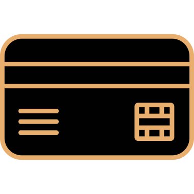 Kredi Kartı. Web simgesi basit illüstrasyon 