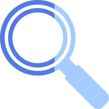 Büyütme cam simgesi, vektör illüstrasyonu 