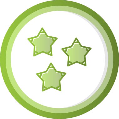 yıldız web simgesi basit illüstrasyon 