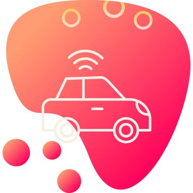 araba web simgesi basit illüstrasyon 