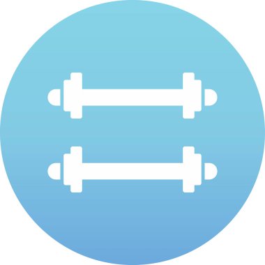 Ağırlıklandırılmış çubuk simgesi web basit illüstrasyon