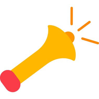 Boynuz. Web simgesi basit illüstrasyon