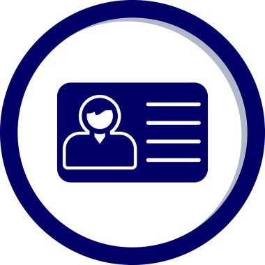 Ofis Kimliği Web simgesi, vektör illüstrasyonu