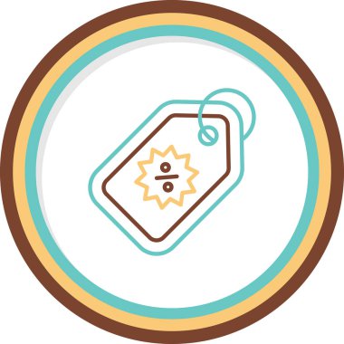 satış etiketi vektör illüstrasyonu