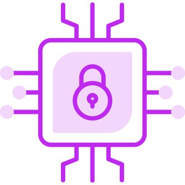 cpu icon, vector illustration simple design