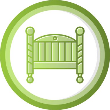 Bebek Beşiği Web simgesi vektör illüstrasyonu