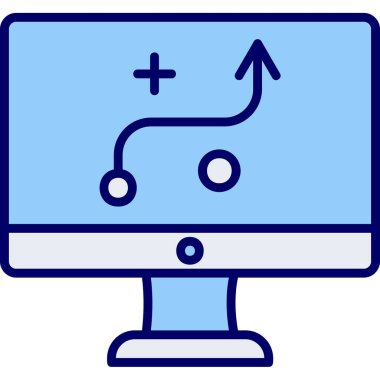 Strateji Simgesi Vektör illüstrasyonu 