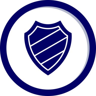 kalkan simgesi web basit illüstrasyon