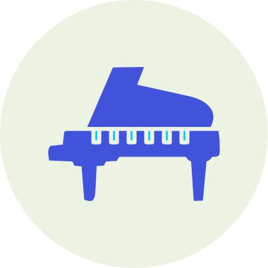 Büyük piyano. Web simgesi basit illüstrasyon