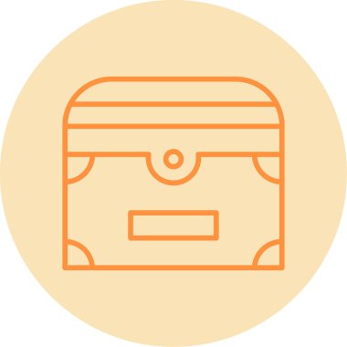 Göğüs simgesi, vektör illüstrasyonu basit tasarım