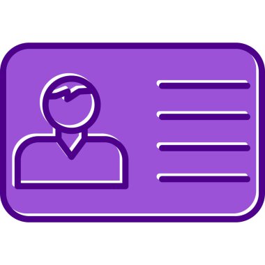 Ofis Kimliği Web simgesi, vektör illüstrasyonu