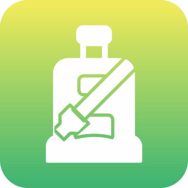 Araba koltuğu. Web simgesi basit illüstrasyon.