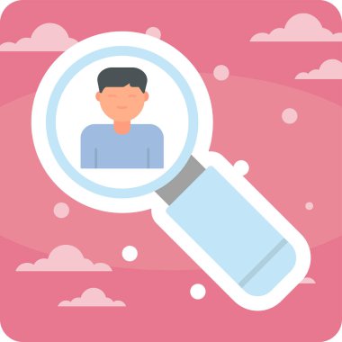 Asker Adayı Web simgesi vektör illüstrasyonu