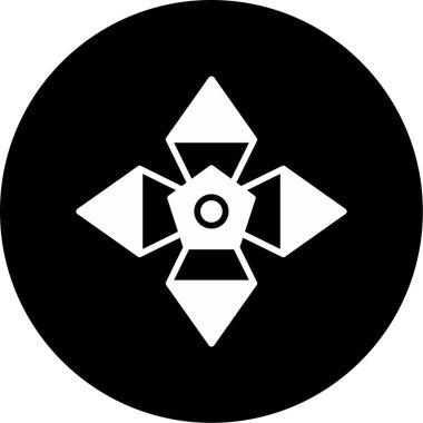 soyut çiçek simgesi, vektör illüstrasyonu basit tasarım