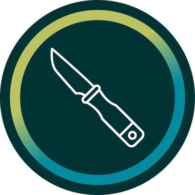 bıçak simgesi vektör illüstrasyonu