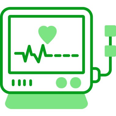 Monitör simgesinin vektör illüstrasyonu 