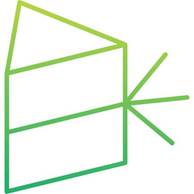 Prizma. Web simgesi basit illüstrasyon                 