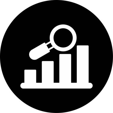 Veri analizi. Web simgesi basit illüstrasyon                  