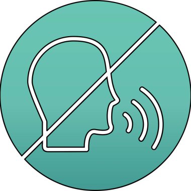 Konuşan Web simgesi vektör çizimi yok