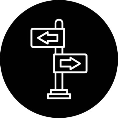 yönler web simgesi basit tasarım 