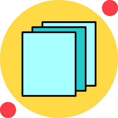 Katmanlar. Web simgesi basit illüstrasyon            