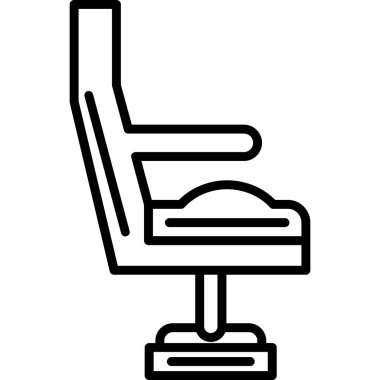 Koltuk ağ simgesi, vektör illüstrasyonu       