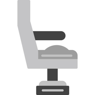 modada izole edilmiş arka planda koltuk simgesi 